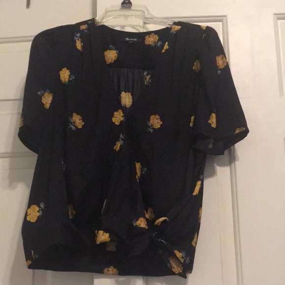 Madewell Flowered Wrap Blouse - Picture 4 of 9